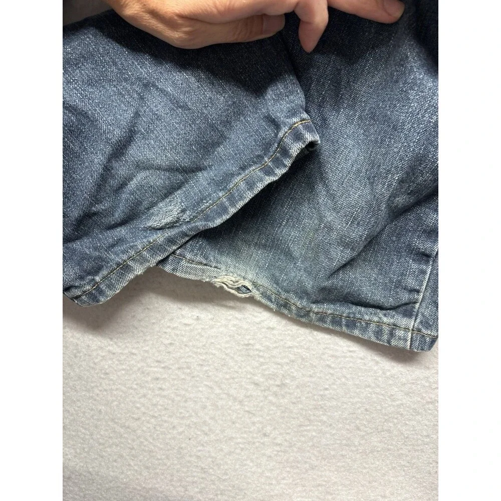 Carhartt Jeans Men’s Size 36 X 36 Straight Cotton Blue Work 101483-968 Distress